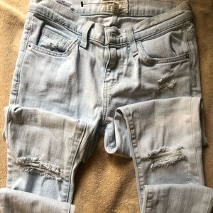 Current Elliot Stiletto Jeans size 24 Light Wash